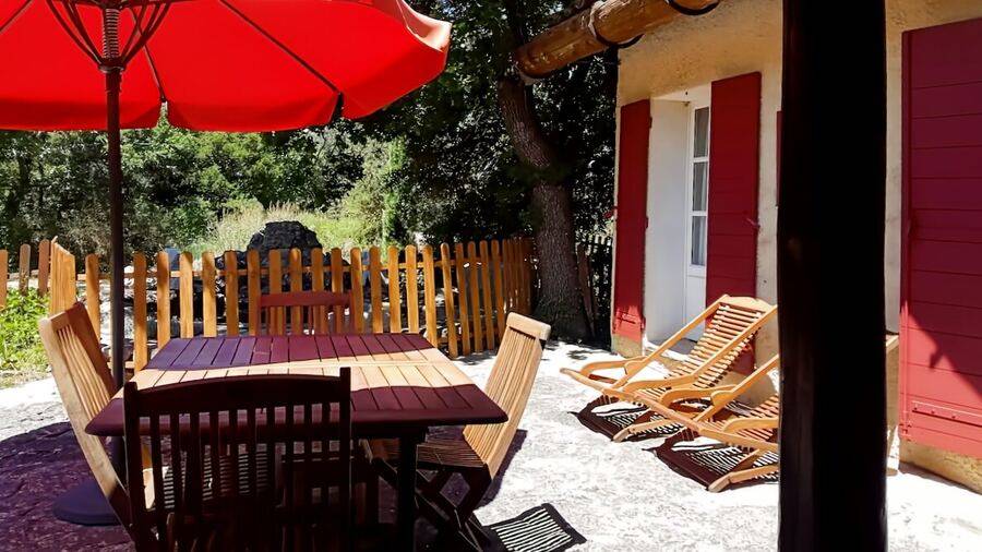 Terrasse, Le Jas — location en Luberon